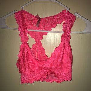 pink bralette